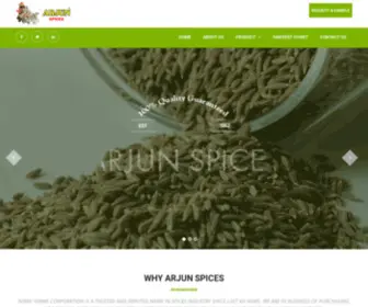 Arjunspices.com(Arjun Spices) Screenshot