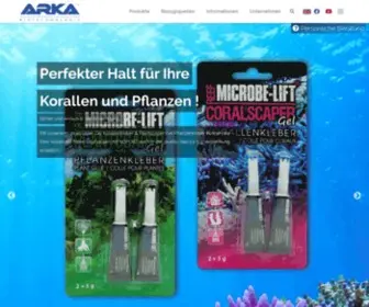 Arka-Biotech.de(Arka aquatics) Screenshot