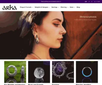 Arka-Shop.co.uk(Flesh Plugs and Tunnels) Screenshot