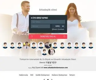 Arkadasimolurmusun.com(Evlilik sitesi) Screenshot