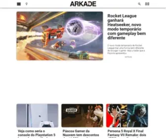 Arkade.com.br(Jogos, Tecnologia, Cultura e Revista Online de Games) Screenshot