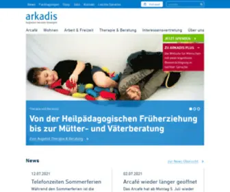 Arkadis.ch(Stiftung Arkadis) Screenshot