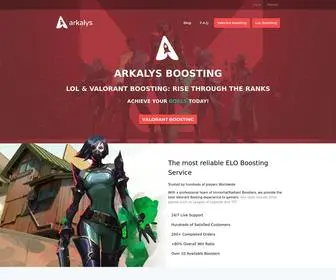 Arkalysboosting.com(Arkalys Boosting) Screenshot