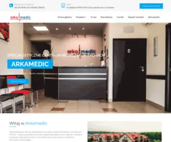 Arkamedic.pl(Lekarze, chirurgia, dermatologia, ginekologia, usg, urologia i inne) Screenshot