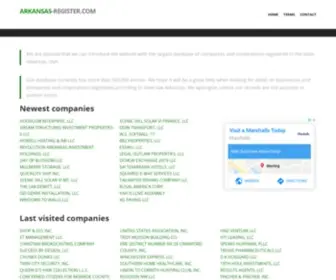 Arkansas-Register.com(Arkansas companies) Screenshot