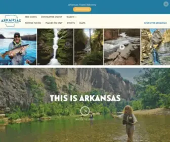 Arkansas.com(Arkansas Tourism Official Site) Screenshot