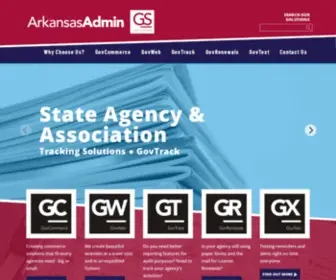 Arkansasadmin.net(AR Government & Association digital solutions) Screenshot