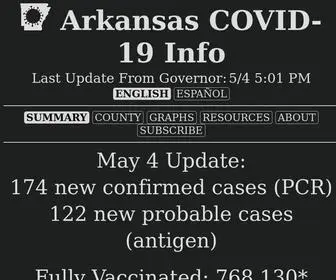 Arkansascovid19.info(Arkansascovid 19 info) Screenshot