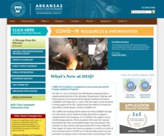 Arkansasenergy.org(Division of Environmental Quality (DEQ)) Screenshot