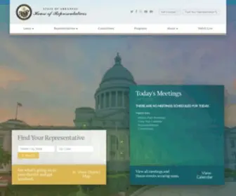 Arkansashouse.org(Arkansas House of Representatives) Screenshot