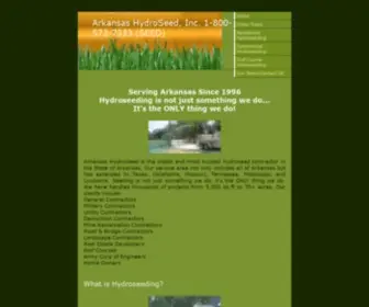 Arkansashydroseed.com(Arkansas HydroSeed) Screenshot