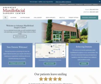 Arkansasmaxoralsurgery.com(Dental Offices) Screenshot