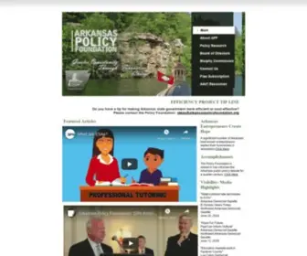 Arkansaspolicyfoundation.org(Arkansas Policy Foundation) Screenshot