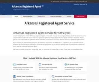 Arkansasregisteredagent.com(Arkansas Registered Agent) Screenshot