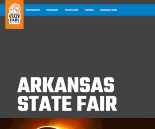 Arkansasstatefair.com(Arkansas State Fairgrounds) Screenshot