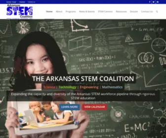 Arkansasstemcoalition.com(Science, Technology, Engineering, Math) Screenshot