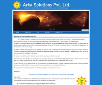 Arkasolutions.co.in(Arka Solutions Pvt) Screenshot