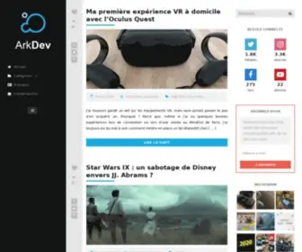 Arkdev.fr(Blog jeux vidéo) Screenshot