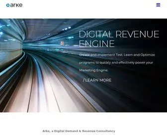 Arke.com(A Digital Demand & Revenue Consultancy) Screenshot