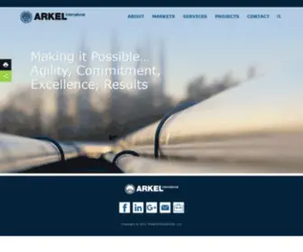 Arkel.com(Mitigating Risks and Realizing Successful Projects) Screenshot