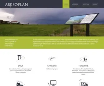 Arkeoplan.no(En trygg samarbeidspartner når du skal velge skiltløsning) Screenshot