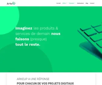 Arkeup.com(Services sur mesure pour vos projets digitaux) Screenshot