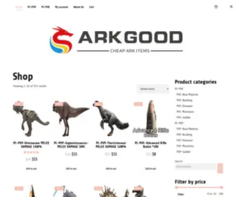 Arkgood.com(Buy ARK Dinos & Items) Screenshot