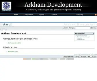 Arkham-Development.com(Arkham Development) Screenshot