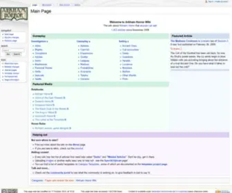 Arkhamhorrorwiki.com(Arkham Horror Wiki) Screenshot