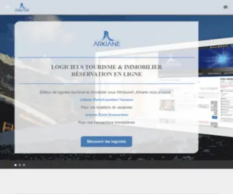 Arkiane.com(Logiciels tourisme et immobilier sous Windows®) Screenshot