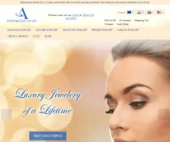 Arkinadiamonds.com(Buy diamond jewellery online) Screenshot