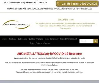 Arkinstallations.com.au(Kitchen Renovations and Installations Specialist) Screenshot