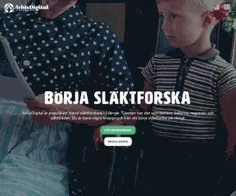 Arkivdigital.se(Störst i Sverige på släktforskning) Screenshot