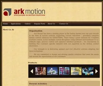 Arkmotiontech.com(Ark Electronic Motion Controls) Screenshot