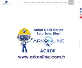 Arkoncelik.com.tr(Arkon Çelik) Screenshot