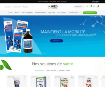 Arkopharma.com(Arkopharma, Compléments alimentaires naturels BIO Fabriqués en France) Screenshot
