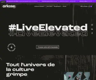 Arkose.com(Leader de l'escalade et de la culture grimpe en France) Screenshot