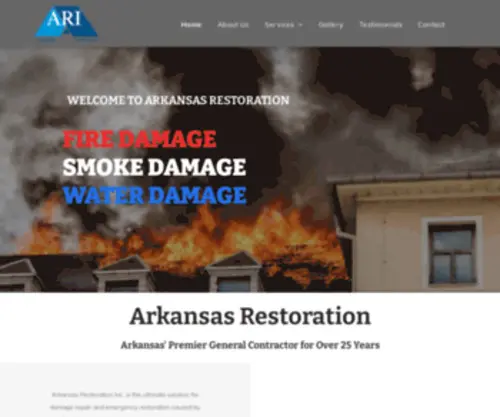 Arkrestoration.com(Arkansas Restoration) Screenshot