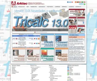 Arktec.com(Arktec.S.A. Software para arquitectura ingeniería y construcción) Screenshot