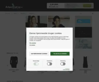 Arkuricurvy.dk(Stort tøj til piger) Screenshot