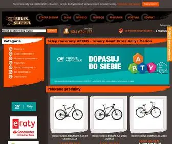 Arkus.sklep.pl(Sklep rowerowy ARKUS) Screenshot