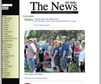 Arkvalleynews.com(Ark Valley News) Screenshot