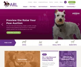 ARL-Iowa.org(Animal Rescue League of Iowa) Screenshot