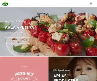 Arla.no(Arla Foods meieriprodukter gir deg en naturlig godhet hver dag) Screenshot