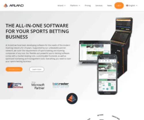 Arlandtrading.com(Sportwetten Software und iGaming Plattform) Screenshot