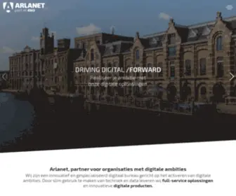 Arlanet.nl(Driving Digital Forward sinds 2002) Screenshot