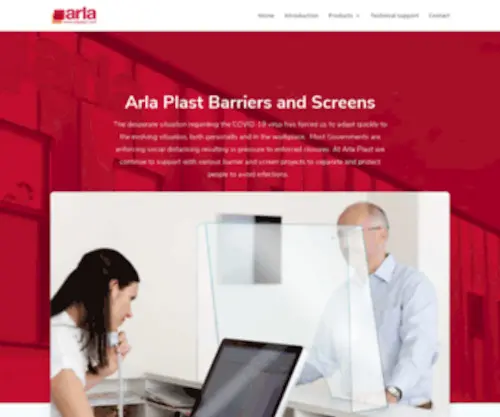 Arlaplast-Barriers.com(Arla Plast Barriers) Screenshot