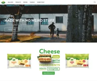Arlausa.com(Arla cheese) Screenshot