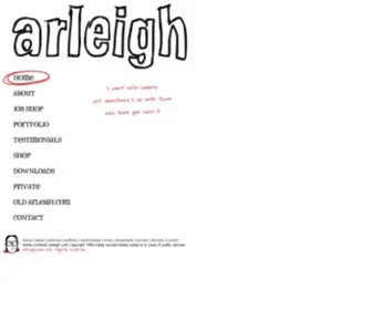 Arleigh.com(Affordable graphic design services) Screenshot