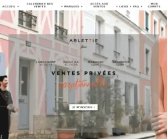 Arlettie.fr(Vente privé) Screenshot